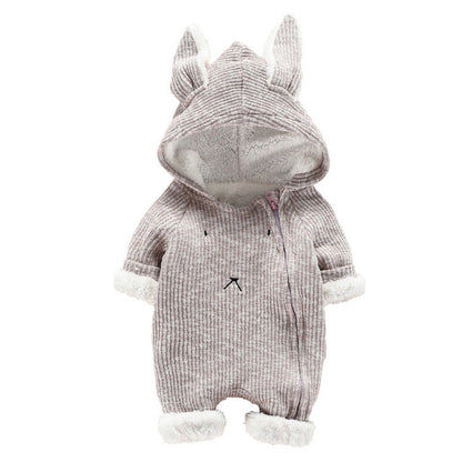 Newborn Baby Boy /Girl  Hooded Romper Jumpsuit