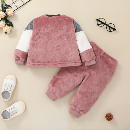 Baby Sweater Suit Clothing Pullover Two-piece Suit